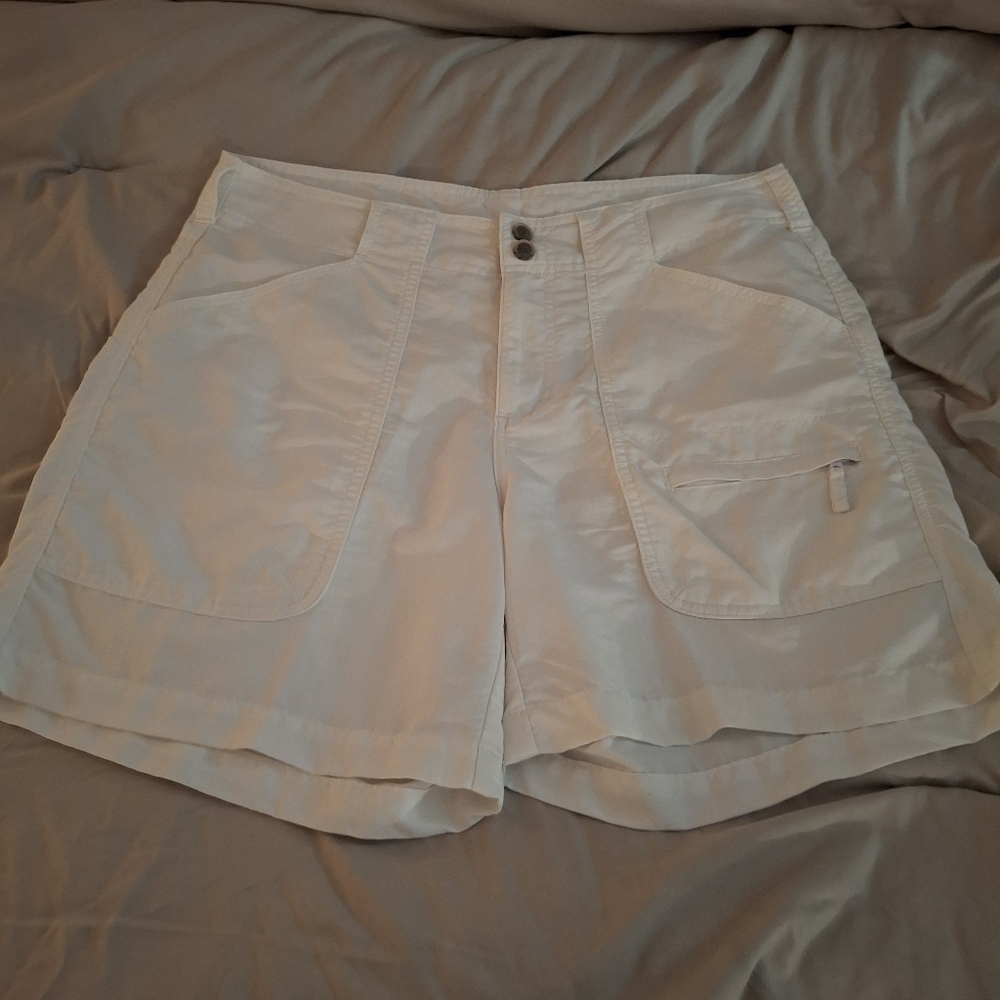 Bimini Bay Women's White Casual Cargo Shorts - Picture 3 of 9
